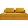 Schlafsofa ALINA "Marla" Sofas Gr. B/H/T: 201 cm x 73 cm x 95 cm, Chenille EQE, gelb (rapsgelb eqe 25) Einzelsofas