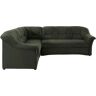 Ecksofa DOMO COLLECTION "Sarafina L-Form" Sofas Gr. B/H/T: 240 cm x 83 cm x 190 cm, Struktur fein, langer Schenkel rechts, mit Bettfunktion-mit Federkern, grün Ecksofas