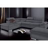 Ecksofa SIT&MORE "Alcudia" Sofas Gr. B/H/T: 272 cm x 94 cm x 226 cm, Lu x us-Microfaser ALTARA NUBUCK, Ottomane links, ohne Bettfunktion, grau (dunkelgrau) Ecksofas