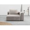 1,5-Sitzer RAUM.ID "Cushid" Sofas Gr. B/H/T: 134 cm x 62 cm x 109 cm, Cord, Armlehne rechts, grau (taupe) 2-Sitzer Sofas