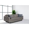 Schlafsofa COLLECTION AB "George" Sofas Gr. B/T: 225 cm x 86 cm, Samtoptik, grau (anthrazit) Einzelsofas