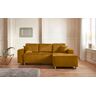 Ecksofa GUIDO MARIA KRETSCHMER HOME&LIVING "Györ L-Form" Sofas Gr. B/H/T: 235 cm x 88 cm x 160 cm, Samtoptik, Recamiere rechts, ohne Bettfunktion-ohne Bettkasten, goldfarben Ecksofas