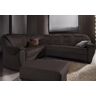 Ecksofa SIT&MORE "Benson L-Form" Sofas Gr. B/H/T: 265 cm x 94 cm x 215 cm, Lu x us-Microfaser ALTARA NUBUCK, langer Schenkel rechts, mit Bettfunktion, schwarz Ecksofas