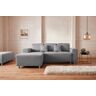 Ecksofa GUIDO MARIA KRETSCHMER HOME&LIVING "Györ L-Form" Sofas Gr. B/H/T: 235 cm x 88 cm x 160 cm, Struktur, Recamiere links, ohne Bettfunktion-ohne Bettkasten, grau Ecksofas