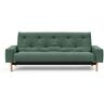 Schlafsofa INNOVATION LIVING ™ "MIMER" Sofas Gr. T: 100 cm, Struktur fein ELEGANCE, grün (grün 518 elegance) Einzelsofas