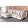 Ecksofa COLLECTION AB "Nelson" Sofas Gr. B/H/T: 264 cm x 94 cm x 184 cm, Samtvelours, Recamiere links, mit Bettfunktion und Bettkasten, beige Ecksofas