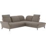 Ecksofa SIT&MORE "Leandro L-Form" Sofas Gr. B/H/T: 288 cm x 88 cm x 242 cm, Lu x us-Microfaser Euphoria, Ottomane rechts, mit Sitztiefenverstellung-mit Kopfteilverstellung-mit Armlehnfunktion-mit Bettfunktion-mit Stauraum, grau (elephant) Ecksofas