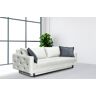 Schlafsofa COLLECTION AB "George" Sofas Gr. B/T: 225 cm x 86 cm, Samtoptik, grau (hellgrau) Einzelsofas