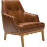 Sessel TOM TAILOR HOME "COZY" Gr. Leder VIP, B/H/T: 80 cm x 95 cm x 84 cm, braun (cognac vip 2) Ledersessel