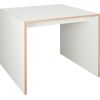 Arbeitstisch TOJO freistell-klein Tische Gr. B/H/T: 80 cm x 74 cm x 80 cm, weiß Holz-Schreibtische Schreibtisch Schreibtische