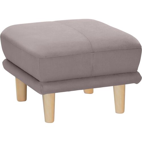 Trendmanufaktur Fußhocker TRENDMANUFAKTUR „Cecilia“ Hocker Gr. B/H/T: 66 cm x 44 cm x 66 cm, Struktur, grau (taupe) Fußhocker