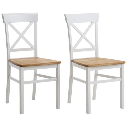 andas Holzstuhl Tatra, (Set), 4 St., im 2er, 4er oder 6er-Set B/H/T: 40,5 cm x 93 50 cm, Set weiß Holzstühle Stühle Sitzbänke