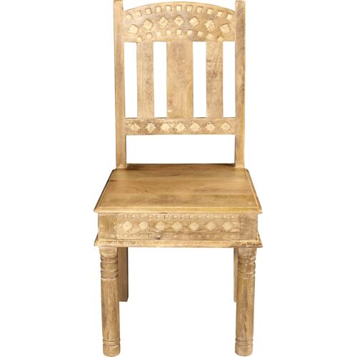 Sit Stuhl SIT Stühle Gr. B/H/T: 45 cm x 95 cm x 45 cm, 2 St., Massivholz, beige (natur) 4-Fuß-Stuhl Holzstuhl Küchenstuhl Holzstühle Stühle aus recyceltem Altholz