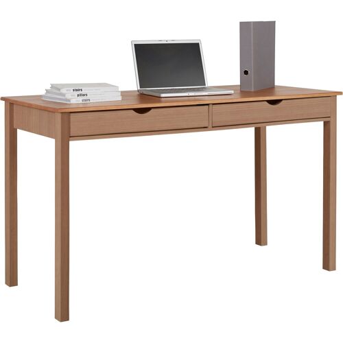 Schreibtisch INOSIGN "Gava" Tische Gr. B/H/T: 140 cm x 80 cm x 60 cm, beige (natur, naturfarben) Büroschreibtisch Holz-Schreibtische Schreibtisch Schreibtische Tisch