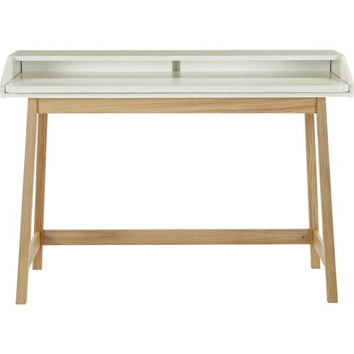 Woodman Schreibtisch WOODMAN „St. James“ Tische Gr. B/H/T: 115 cm x 84 cm x 47 cm, weiß (weiß, eiche, weiß) Schreibtische Home Office Schreibtisch, Laptoptisch