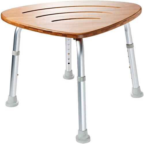 Ridder Badhocker RIDDER „Comfort“ Hocker Gr. B/H/T: 60,5 cm x 47 cm x 56 cm, braun (chrom, braun, holzoptik) Klapphocker