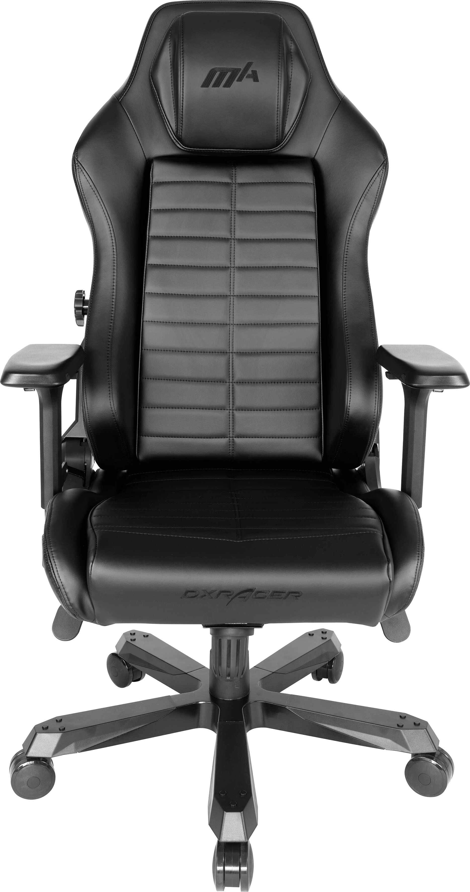 DXRACER Gaming-Stuhl "Master PU Leather Black" Stühle Gr. B/H/T: 55 cm x 135 cm x 49 cm, Lederoptik, schwarz (schwarz, schwarz) Gamingstühle