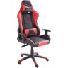 Gaming-Stuhl MCA FURNITURE "MC Racing Gaming-Stuhl" Stühle Gr. B/H/T: 69 cm x 125 cm x 58 cm, 1 St., Kunstleder, Metall-Nylon, schwarz (schwarz, rot) Gaming-Stuhl Gamingstühle