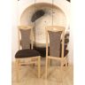 4-Fußstuhl HOME AFFAIRE "Kasia" Stühle Gr. B/H/T: 45 cm x 95 cm x 48 cm, 2 St., Struktur, Massivholz, braun (bucher natur, schoko) 4-Fuß-Stühle