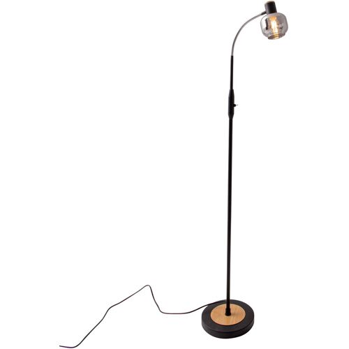 Stehlampe NÄVE "Fumoso" Lampen Gr. Ø 10,00 cm Höhe: 148,00 cm, schwarz Bogenlampe Bogenlampen