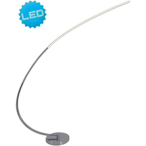 LED Stehlampe NÄVE "Loop" Lampen Gr. Höhe: 150,00 cm, grau LED Bogenlampe Bogenlampen