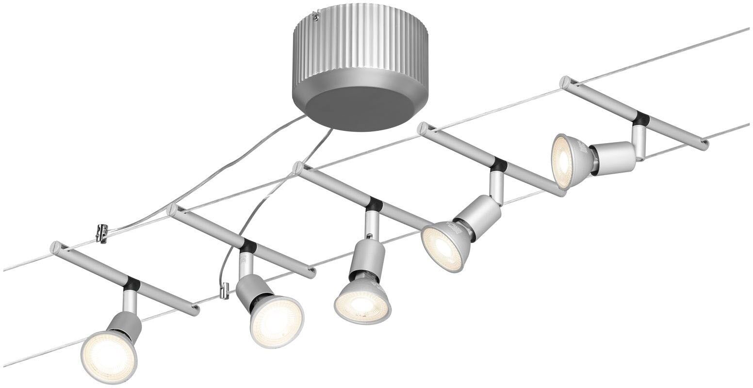 LED Deckenleuchte PAULMANN "Salt" Lampen Gr. Ø 2,8 cm Höhe: 6,5 cm, grau (chromfarben) LED Schienensystem Schienensysteme und Seilsysteme