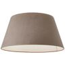 Deckenleuchte BRILLIANT "Brok" Lampen Gr. Ø 50 cm Höhe: 26,5 cm, grau (taupe) Deckenlampen in Samt-Optik, 26,5 cm Höhe, Ø 50 cm, E27, MetallTextil, taupe