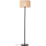 Stehlampe BRILLIANT "Aniela" Lampen Gr. Ø 40 cm Höhe: 160 cm, schwarz (schwarz, natur) Standleuchten