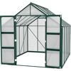 Gewächshaus VITAVIA Domus 8300 Gewächshäuser Gr. B/H/T: 257 cm x 253,9 cm x 325 cm, grün (smaragdgrün) Gewächshäuser