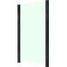 STAKET PRO Zaun Zaunelemente Glaszaun, Gesamtlänge: 1,14 m, 2 Pfosten Gr. L: 1,14 m H/L:, grau (anthrazit) Zaunelemente