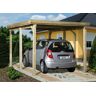 Einzelcarport WEKA "Optima 1" Carports Gr. H: 215 cm, braun Carports