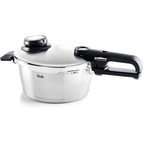 Schnellkochtopf FISSLER "Vitavit premium Schnellkochtopf" Töpfe Gr. Ø 18 cm, silberfarben Schnellkochtöpfe