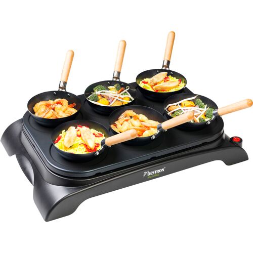 BESTRON Raclette "AWS600" Raclettes schwarz Raclette