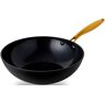 Wok HENSSLERS "HSN" Pfannen Gr. Ø 28 cm + Höhe 8 cm, schwarz Woks