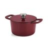 Bräter FISSLER "Moments Collection" Töpfe Gr. 2,6 l + Ø 19 cm + Höhe 15 cm, rot Bräter