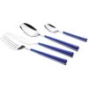 Besteck-Set MÄSER Shiny Essbesteck-Sets Gr. 24 tlg., blau (blau, silberfarben) Besteckgarnituren