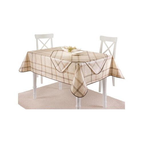 Tischdecke Tischdecken Gr. B/L: 130 cm x 160 cm, eckig, beige (natur) Gartentischdecke Tischdecke Tischwäsche