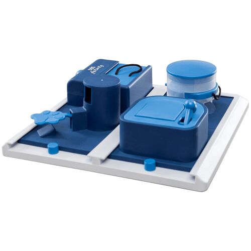 TRIXIE Tier-Intelligenzspielzeug "Poker Box 2" Tierspielzeuge blau (blau, weiß) Hundespielzeug