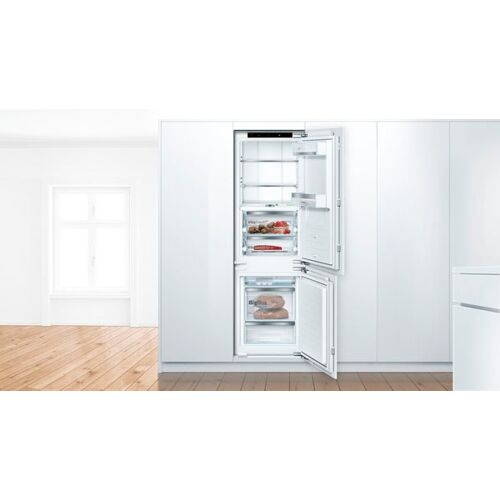 E (A bis G) BOSCH Einbaukühlgefrierkombination "KIF86PFE0" Kühlschränke Gr. Rechtsanschlag, weiß Einbaukühlgefrierkombinationen