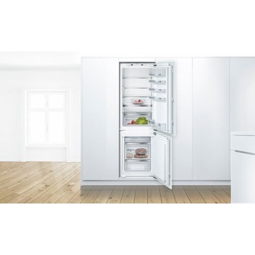 E (A bis G) BOSCH Einbaukühlgefrierkombination "KIS86AFE0" Kühlschränke Gr. Rechtsanschlag, weiß Einbaukühlgefrierkombinationen