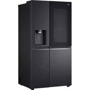 E (A bis G) LG Side-by-Side Kühlschränke schwarz (mattschwarz) Kühl-Gefrierkombinationen Bestseller