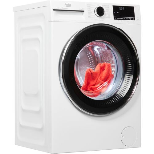 Beko A (A bis G) BEKO Waschmaschine „B5WFU58415W“ Waschmaschinen weiß Frontlader
