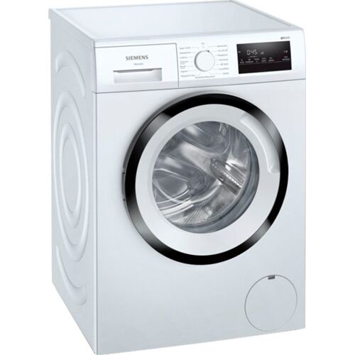 Siemens C (A bis G) SIEMENS Waschmaschine "WM14N129" Waschmaschinen schwarz-weiß (weiß, schwarz) Frontlader