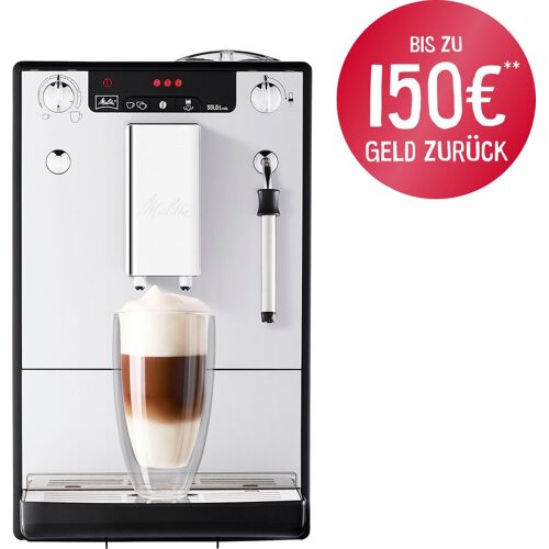 MELITTA Kaffeevollautomat „Solo & Milk E953-202, silber/schwarz“ Kaffeevollautomaten Café crème & Espresso per One Touch, Düse für Milchschaum silberfarben (silberfarben, schwarz) Kaffeevollautomat