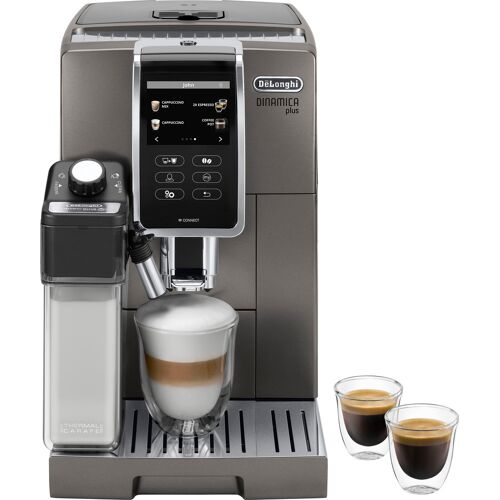 DE’LONGHI Kaffeevollautomat „Dinamica Plus ECAM 370.95.T“ Kaffeevollautomaten silberfarben Kaffeevollautomat