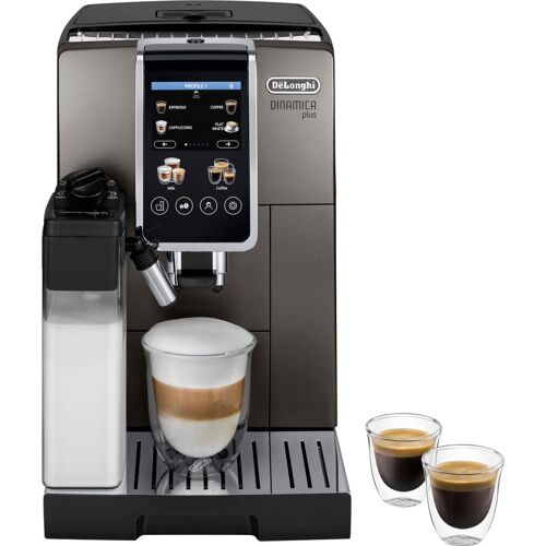 DE’LONGHI Kaffeevollautomat „Dinamica Plus ECAM 380.95.TB“ Kaffeevollautomaten schwarz (titan, schwarz) Kaffeevollautomat