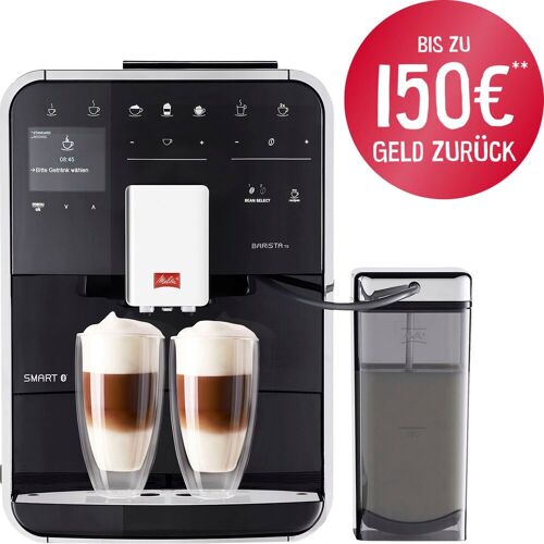 MELITTA Kaffeevollautomat „Barista TS Smart F850-102, schwarz“ Kaffeevollautomaten 21 Kaffeerezepte & 8 Benutzerprofile, 2-Kammer Bohnenbehälter schwarz Kaffeevollautomat