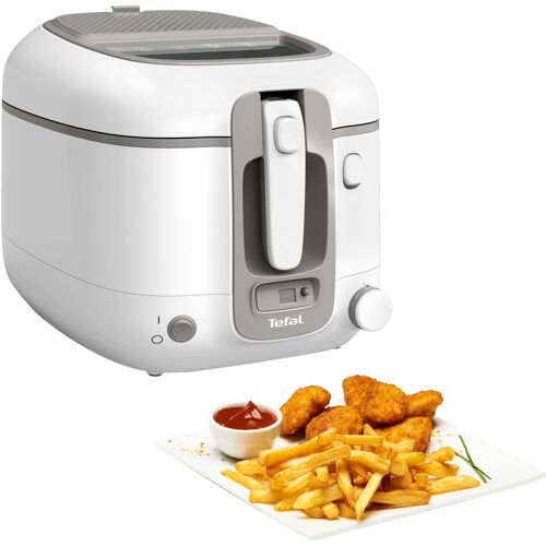 TEFAL Fritteuse "FR3141 Super Uno" Fritteusen grau (weiß, grau) Fritteusen