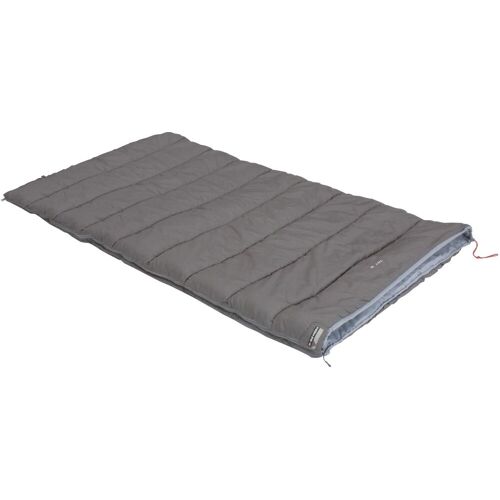 Deckenschlafsack HIGH PEAK "Tay 8" Schlafsäcke Gr. B/L: 100 cm x 200 cm, Reißverschluss links, grau (grau, hellgrau) Deckenschlafsäcke