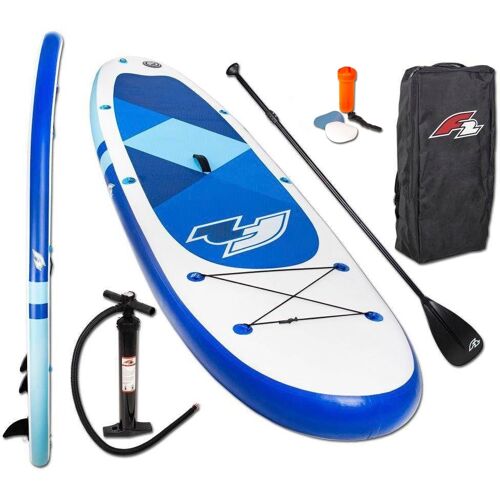 F2 Inflatable SUP-Board F2 „F2 Prime blue mit Alupaddel“ Wassersportboards Gr. 10,5 320 cm, blau Stand Up Paddle Paddling